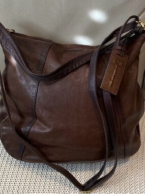Fossil Rich Brown Shoulder Bag